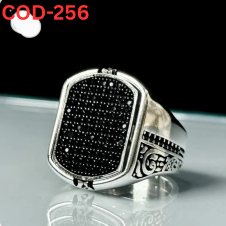 Black Stone 1 Ring 2 Style  -(COD-202) COD-256